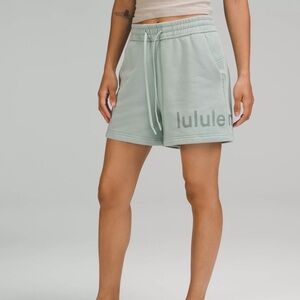 Lululemon Loungeful High-Rise Short 4” *Graphic - Silver Blue Size 2 NWOT